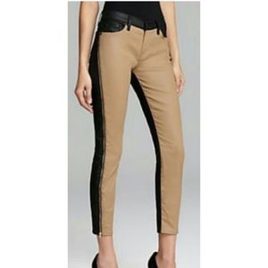 7 For All Mankind two tone skinny jean